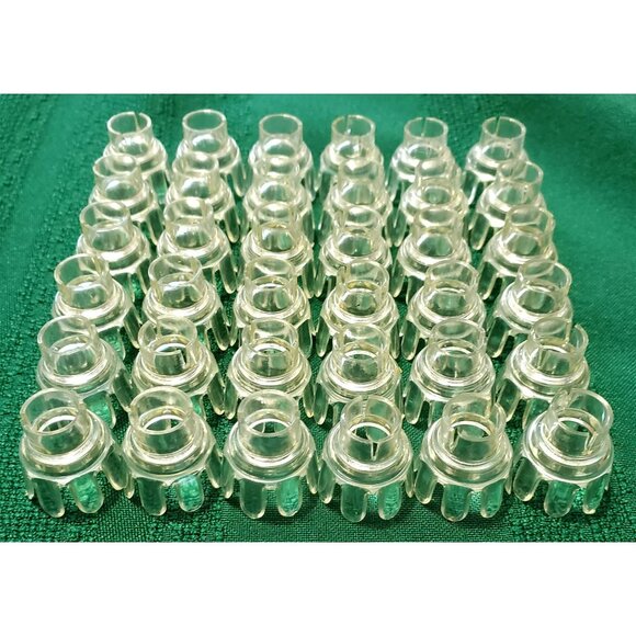 36 Vintage Tulip Reflectors Clear Replacement Christmas Flower Pedal Light Cover - Picture 2 of 7